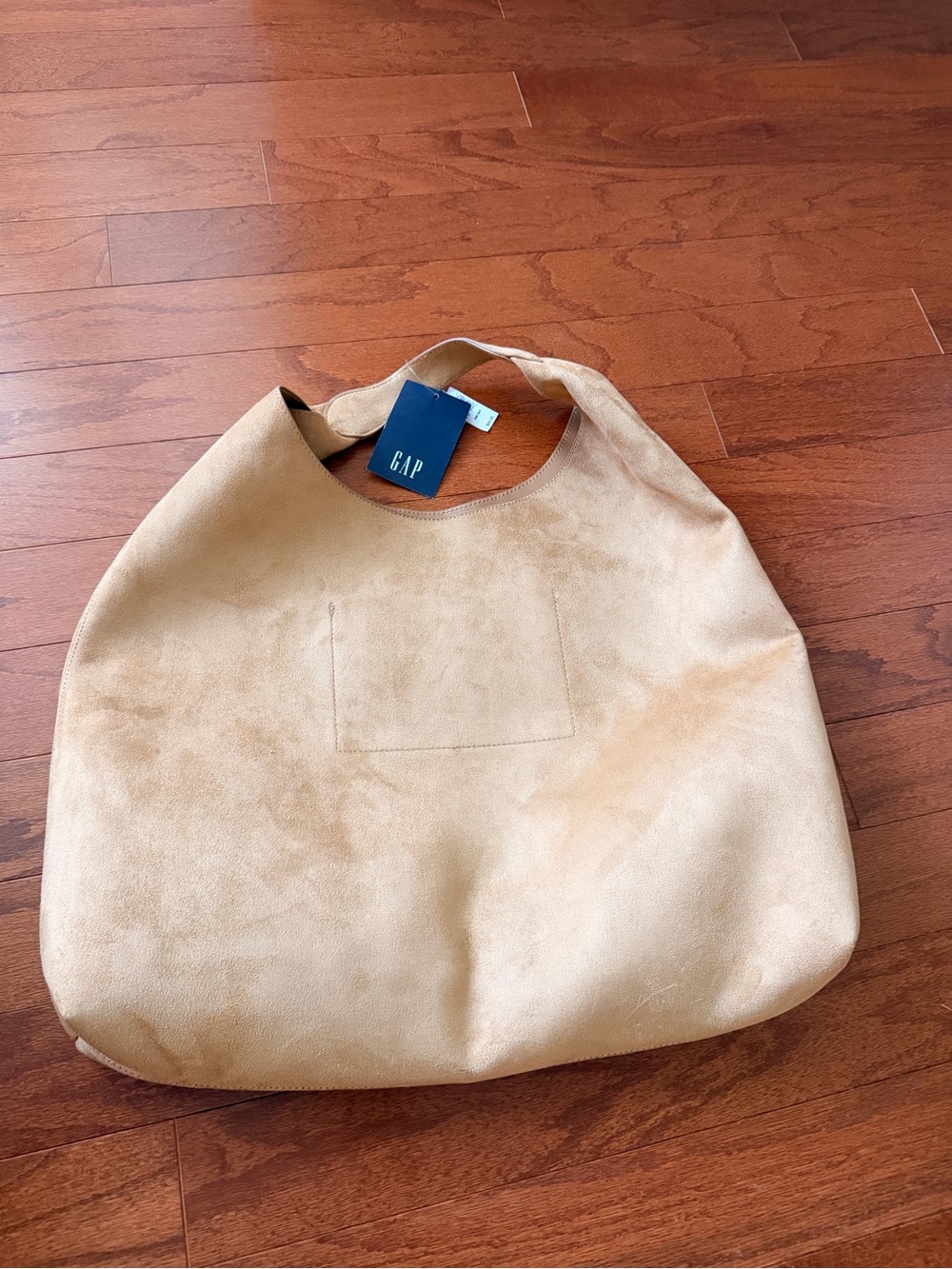 GAP Light Beige Suede Shoulder Bag